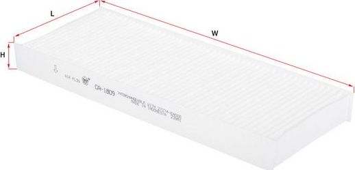 Салонный фильтр Sakura. Артикул CA-1809