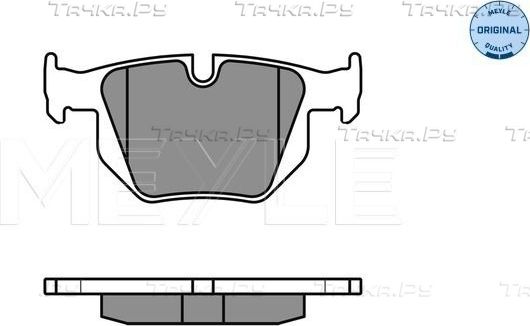 Тормозные колодки Meyle Original. Артикул 025 235 5017