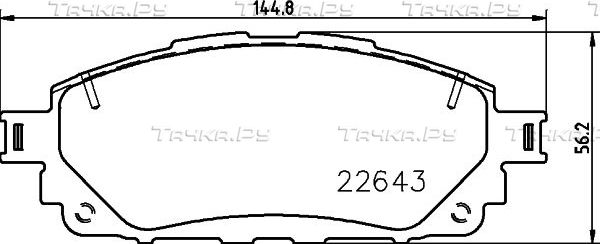 Тормозные колодки Nisshinbo. Артикул NP1132