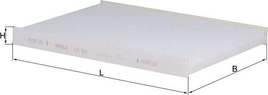 Салонный фильтр Mahle-Knecht. Артикул LA 463