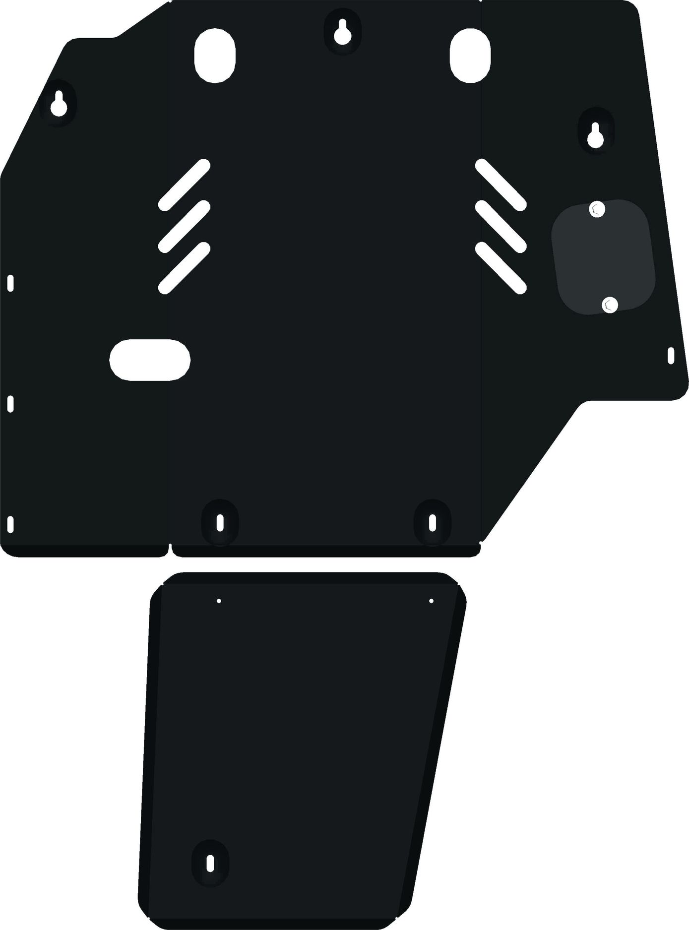 Защита Alfeco для картера и КПП Toyota Estima I Lucida 1990-2000. Артикул ALF.24.64