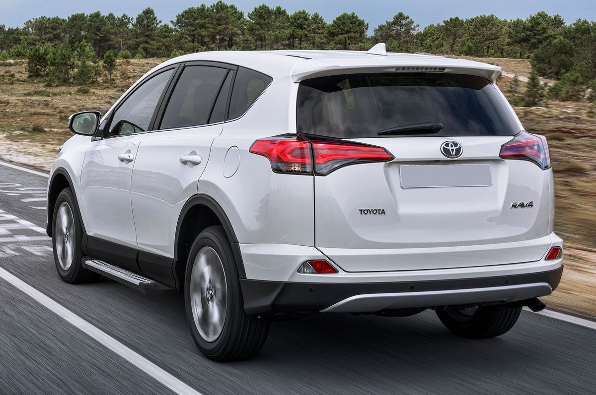 Пороги алюминиевые Rival Bmw-Style круг для Toyota Rav4 CA40 2012-2015. Артикул D173AL.5705.1