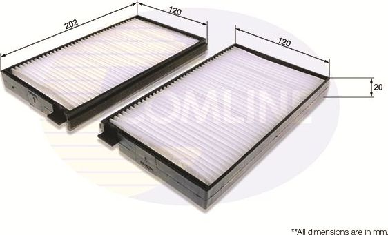 Салонный фильтр Comline. Артикул EKF358-2