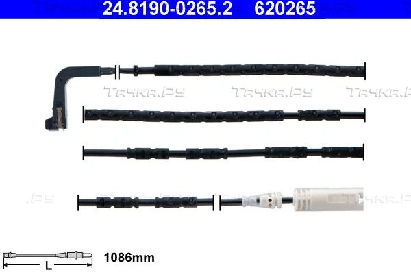Датчик износа тормозных колодок  ATE задний для BMW 1 I (E82/E88) 2007-2012. Артикул 24.8190-0265.2