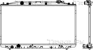 Радиатор охлаждения двигателя Sakura для Acura TSX II 2010-2014. Артикул 3071-8504