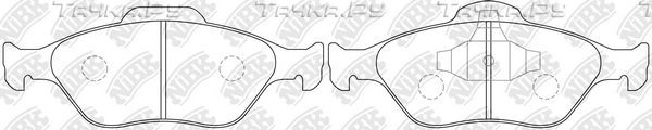 Тормозные колодки NiBK передние для Ford Puma I 1997-2002. Артикул PN5495