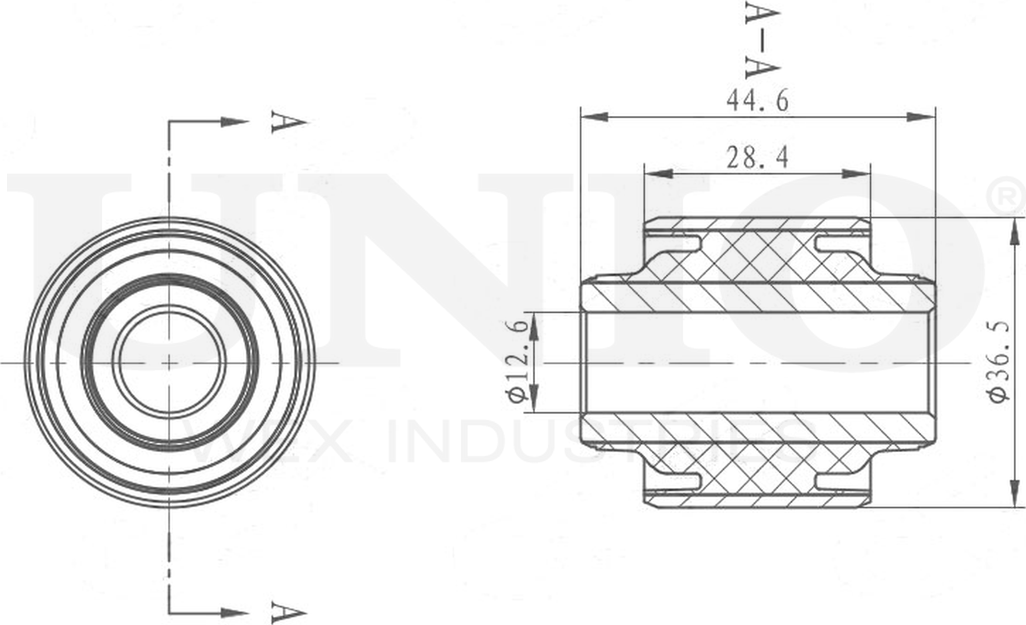 Сайлентблок рычага подвески (Unio). Артикул RMP-20334