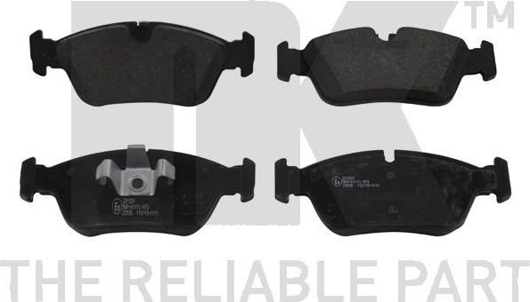 Тормозные колодки NK передние для BMW 1 I (E81/E82/E87/E88) 2004-2011. Артикул 221531