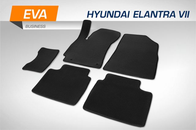Коврики AutoFlex в салон автомобиля EVA (ЭВА, ЕВА) Business для Hyundai Elantra VII поколение седан 2021-2026. Артикул 3230601