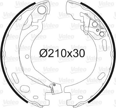 Тормозные колодки (стояночная тормозная система) Valeo. Артикул 564199