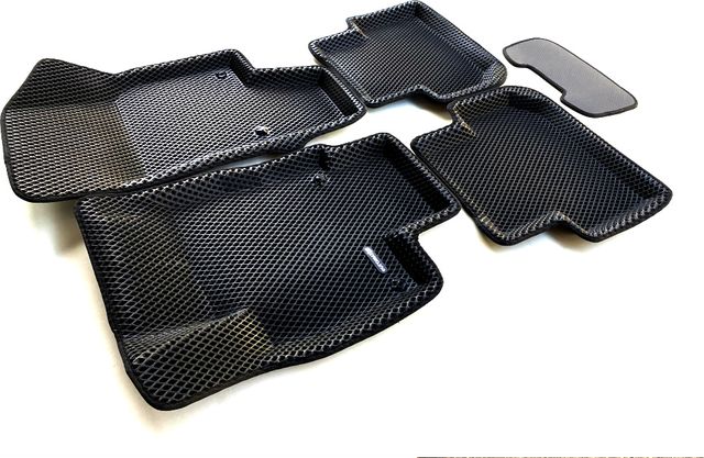 Коврики Euromat 3D EVA (удлиненные) для салона Volkswagen Tiguan II 2016-2026. Артикул EM3DEVA-005415