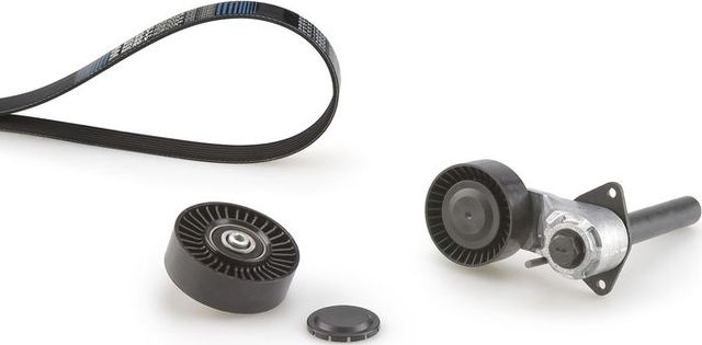 Приводной ремень поликлиновой с роликами (комплект) Gates Micro-V® для BMW X6 I (E71) 2008-2010. Артикул K056PK1893