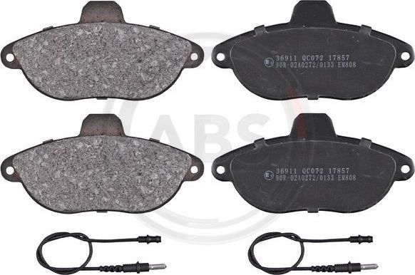 Тормозные колодки ABS. Артикул 36911