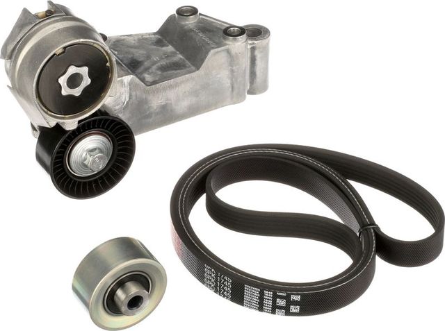 Приводной ремень поликлиновой с роликами (комплект) Gates Micro-V® для Ford Transit Connect I 2007-2013. Артикул K096PK1745