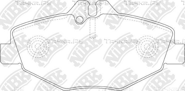Тормозные колодки NiBK. Артикул PN0342W