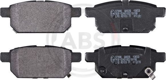 Тормозные колодки ABS. Артикул 37886