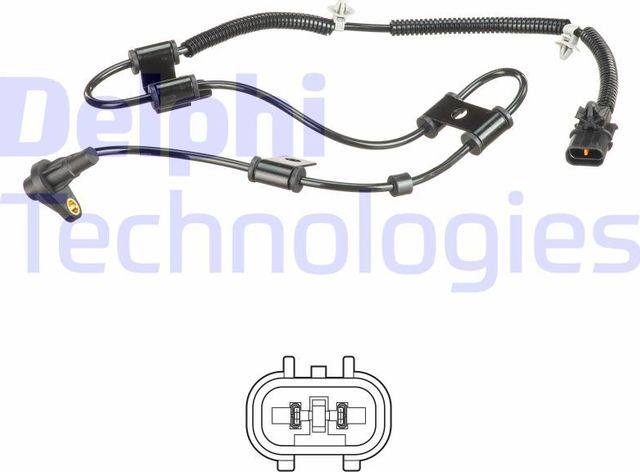 Датчик ABS Delphi передний левый для Kia Rio II 2005-2011. Артикул SS20514