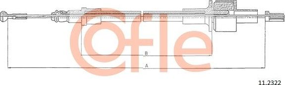 Трос сцепления Cofle. Артикул 11.2322