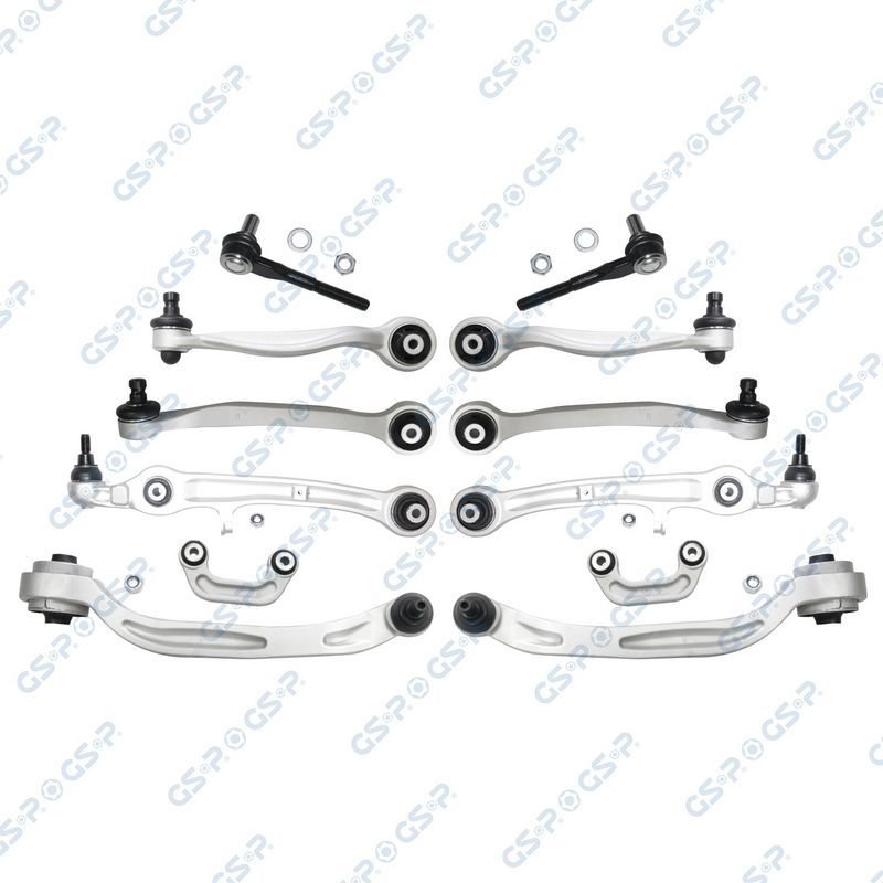 Комплект подвески AUDI A6 04-11 пер. (8рыч.+2нак.+2тяг.стаб.) GSP. Артикул S990014SK