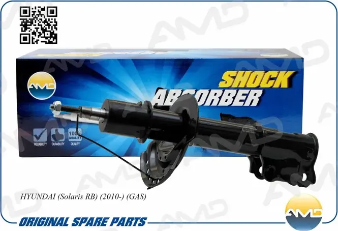 Амортизатор HYUNDAI SOLARIS 10- перед.лев.газ. (AMD). Артикул AMDSA146