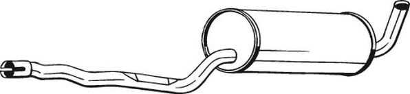 Глушитель (средняя часть) Bosal для Volvo 740 1984-1992. Артикул 285-943