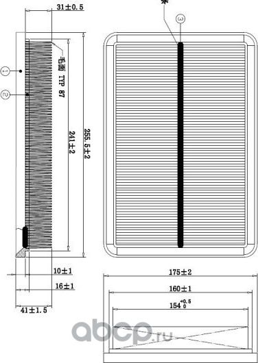 Фильтр воздушный (Double Force). Артикул DFA2676