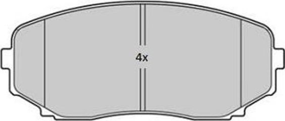 Тормозные колодки Fremax. Артикул FBP-1841