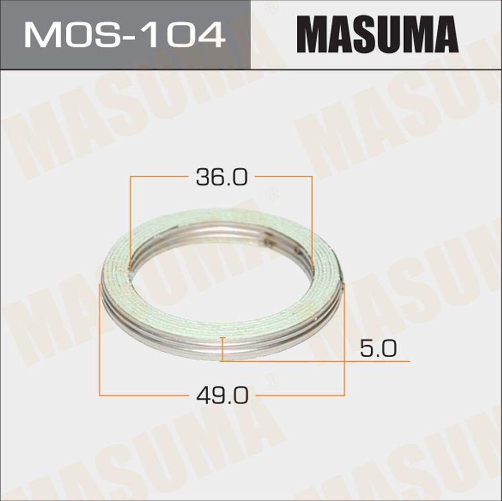 Кольцо уплотнительное (Masuma). Артикул MOS-104