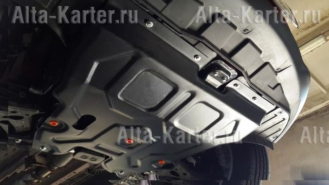 Защита алюминиевая Alfeco для картера и КПП Chery Tiggo 5 2014-2020. Артикул ALF.02.14 AL 3