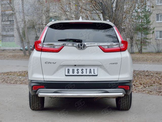 Защита РусCталь заднего бампера d63 дуга для Honda CR-V V до рестайлинга 2016-2020. Артикул HCRZ-002834