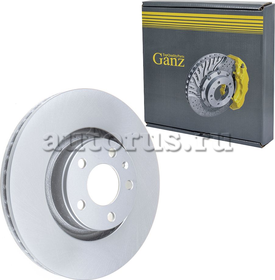 Диск тормозной передний с покрытием (Ganz). Артикул GIJ06213