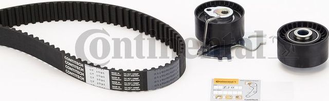 Ремень ГРМ с роликами (комплект) ContiTech для Peugeot 307 I 2003-2009. Артикул CT1091K1