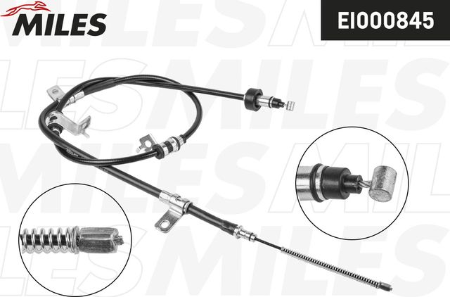 Трос ручника (тросик ручного тормоза) Miles. Артикул EI000845