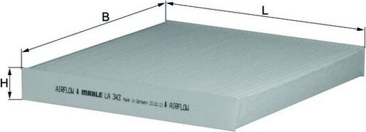 Салонный фильтр Mahle-Knecht. Артикул LA 343