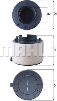 Воздушный фильтр Mahle для Audi A4 IV (B8) 2007-2015. Артикул LX 4249