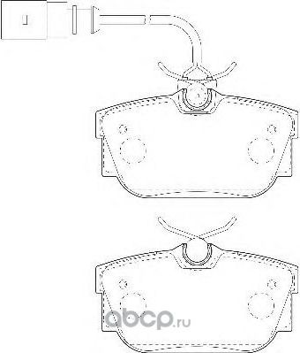 37142(WBP23224A) ТОРМОЗНЫЕ_КОЛОДКИ WAGNER ТОРМОЗНАЯ СИСТЕМА Wagner. Артикул WBP23224A 