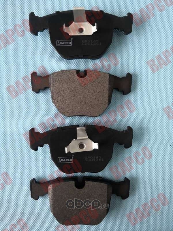Колодки тормозные дисковые пер. BMW 5(E39) 00-03, 7(E38) 94-01, X3 (E8 (Bapco) Bapco. Артикул BP0145