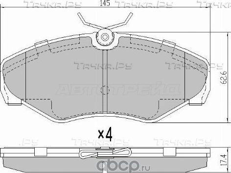 КОЛОДКИ ТОРМОЗНЫЕ FR RENAULT TRAFIC 09- (SAT). Артикул ST7701054771