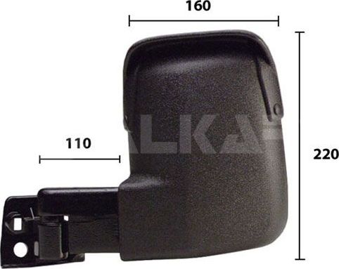 Зеркало боковое Alkar левое для Ford Transit IV 1991-1994. Артикул 9265961