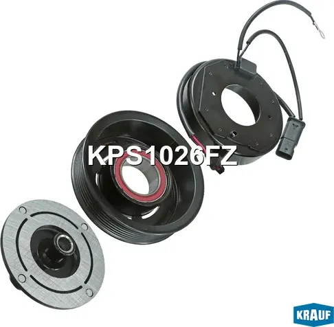 Шкив компрессора кондиционера в сборе (Krauf). Артикул KPS1026FZ