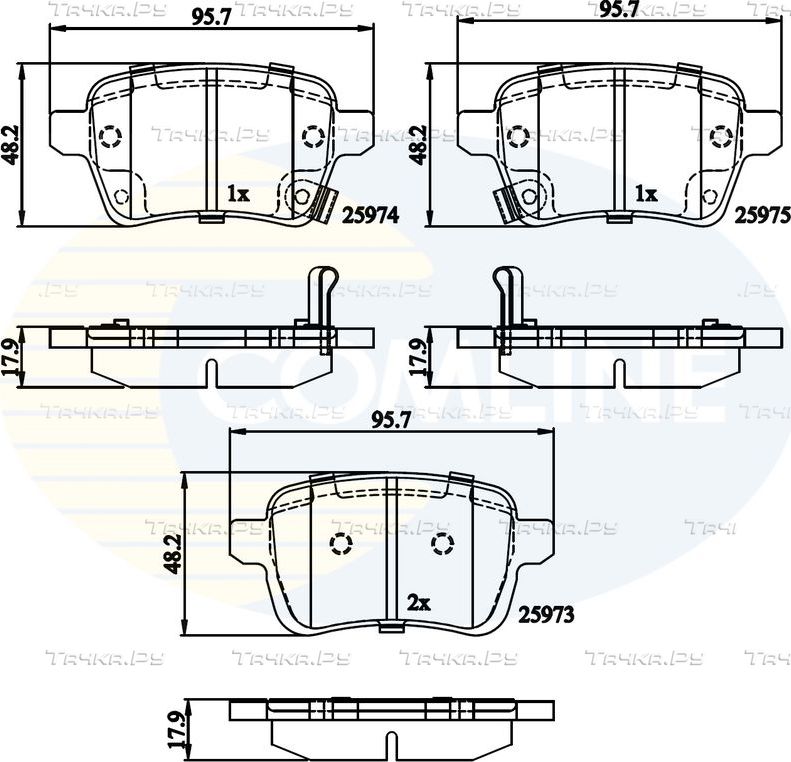 Тормозные колодки Comline Comline. Артикул CBP32279