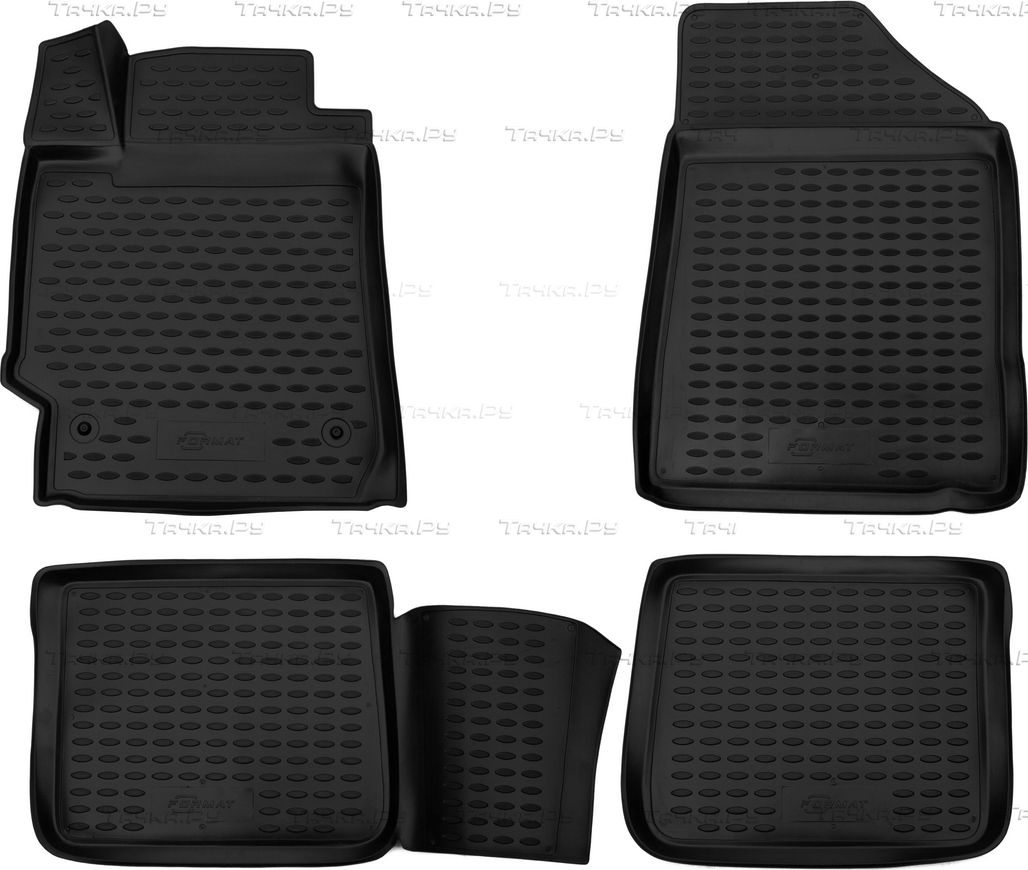 Коврики 3D Format c повышенной износостойкостью для салона Toyota Camry 40 (V40, XV40) седан 2006-2011. Артикул FORMAT.3D.48.02.210k