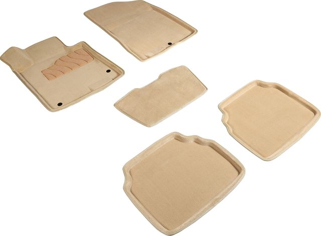 Комплект ковриков 3D Seintex для салона Hyundai Sonata VIII 2019-2026 БЕЖЕВЫЕ. Артикул 95468