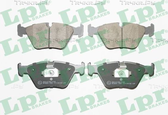 Тормозные колодки LPR передние для BMW Z4 I (E85/E86) 2006-2008. Артикул 05P1251