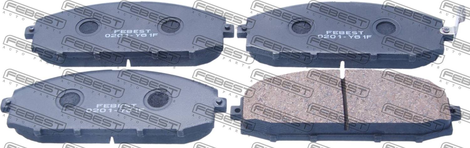 Тормозные колодки Febest. Артикул 0201-Y61F