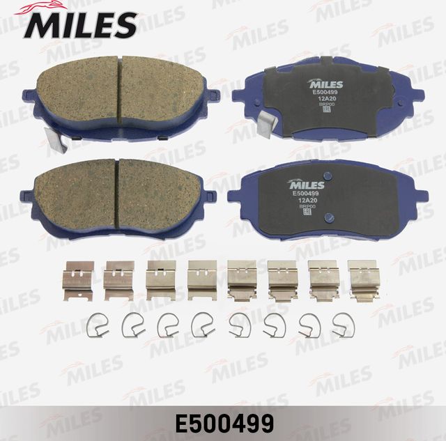 Тормозные колодки Miles (Керамика). Артикул E500499