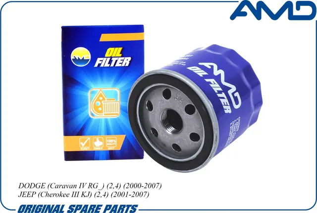 Фильтр масляный CHRYSLER NEON/VOYAGER 1.8-3.3 84- (AMD). Артикул AMD.FL387