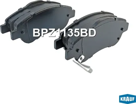 Колодки тормозные дисковые Krauf. Артикул BPZ1135BD