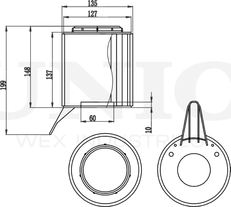 Фильтр воздушный (Unio). Артикул FLT-10153