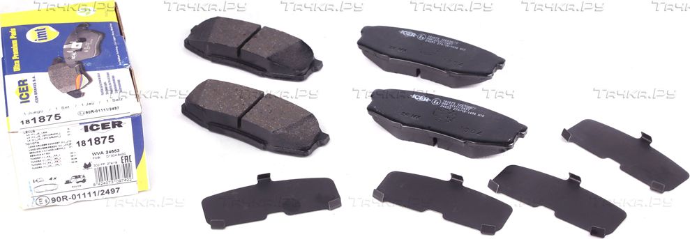 Тормозные колодки Icer задние для Toyota Sequoia I 2000-2007. Артикул 181875